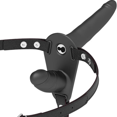 Imbracatura Fetish Submissive doppio Strap-on con Vibrazione
