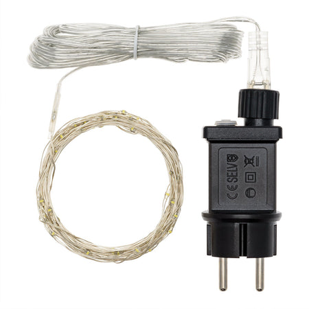 Luci di natale catena con Micro Led con controller Giochi luce filo in metallo