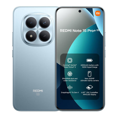 SMARTPHONE XIAOMI REDMI NOTE 15 PRO+ 5G 8+256GB DUOS GLACIER BLUE ITALIA