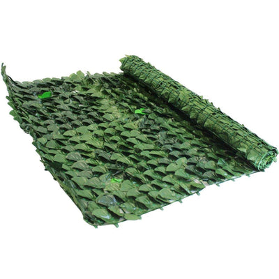 SIEPE FINTA PER COPERTURA BALCONE 1X3 ARTIFICIALE FOGLIA EDERA SINTETICA ANTICADUTA