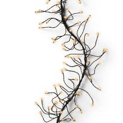 Catena luminosa a LED con 8 funzioni, effetto Twinkle da 300 cm, bianco caldo