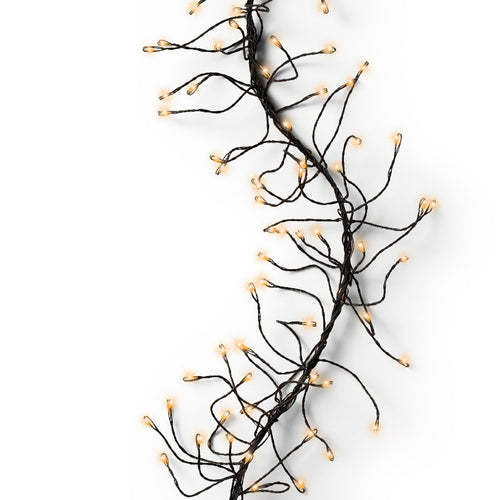 Catena luminosa a LED con 8 funzioni, effetto Twinkle da 300 cm, bianco caldo