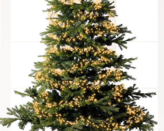 Catena luminosa a LED con 8 funzioni, effetto "Twinkle" da 300 cm, bianco caldo
