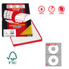 Etichetta Adesiva A/462 Bianca 100Fg X Cd D117,5Mm Foro41 (2Et/Fg Coprente