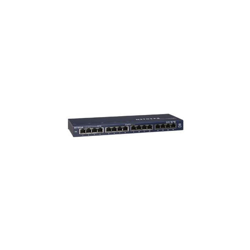 NETGEAR ProSafe 16 Port Gigabit Desktop Switch Non gestito Gigabit Ethernet [10/100/1000] (Netgear GS116UK 16PT DESKTOP GIGABIT SWTCH [GS116] [2Years warranty])