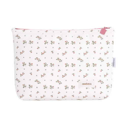 Borsa Bagno Aura Beige/Fiori 6X28X20 Cm