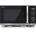 Sharp yc-qg254ae-b forno a microonde nero microonde combinato superficie piana 25 l 900 w