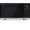 Sharp yc-pg284ae-s forno a microonde nero, argento microonde con grill superficie piana 28 l 900 w