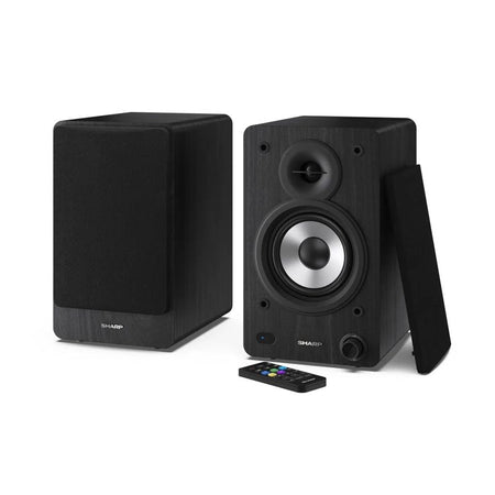 Sharp bookshelf speakers 2-vie nero con cavo e senza cavo 60 w - SHACPSS30BK