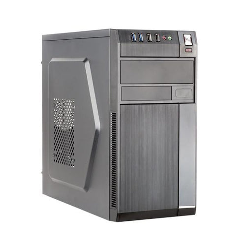Case Itek Robb - Alimentatore incluso 500 Watt - USB 3.0 / Ingresso Audio - Micro Atx - Nero
