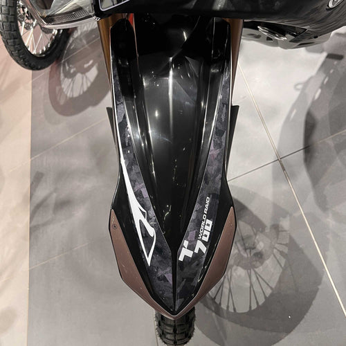 Adesivo Parafango alto moto compatibile con Yamaha Tenere 700 World Raid - Nero