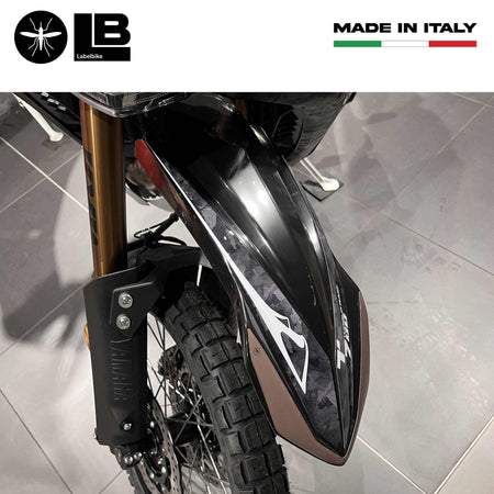 Adesivo Parafango alto moto compatibile con Yamaha Tenere 700 World Raid - Nero