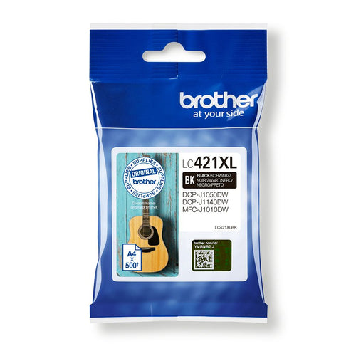 Brother lc421xlbk cartuccia d'inchiostro 1 pz originale nero