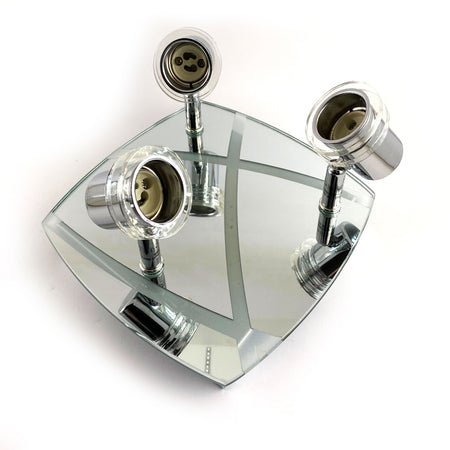 Plafoniera 3 faretti con vetro MAX 3X50W GU10 Aleyay
