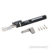 Saldatore a gas Silverline accensione elettronica e regolazione calore portatile Silverline