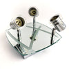 Plafoniera 3 faretti con vetro MAX 3X50W GU10 Aleyay