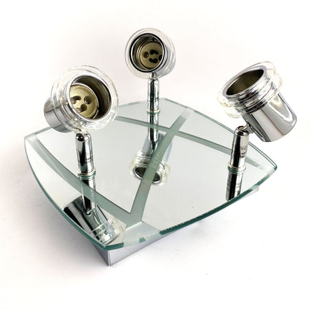 Plafoniera 3 faretti con vetro MAX 3X50W GU10 Aleyay