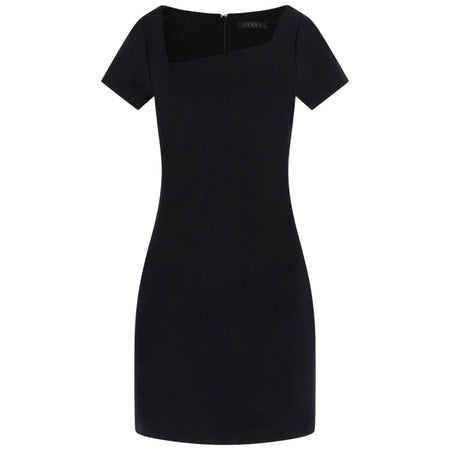 Guess vestito nero  fit and flare mini MAELICE W5YK17KCMU2JBLK