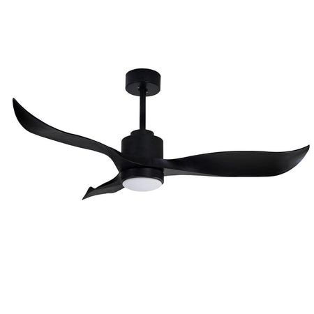 Ventilatore a soffitto con telecomando "Rondine" 3 pale in ABS e luce a led Ø 132 cm