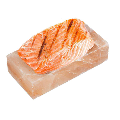 KG 1 PIETRA SALINA PER GRIGLIARE BARBECUE BBQ SALE HIMALAYA 20X10 CM ROSA
