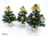 Albero innevato 30cm oro 3ass.