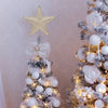 Puntale per albero di natale stella luminosa con 23 led bianco caldo addobbo natalizio Ø30 cm