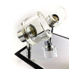 Plafoniera quadrata 4 faretti con vetro GU10 4X50W Aleyay