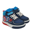 Scarpe Capitan America con luci numeri dal 25 al 33 blu