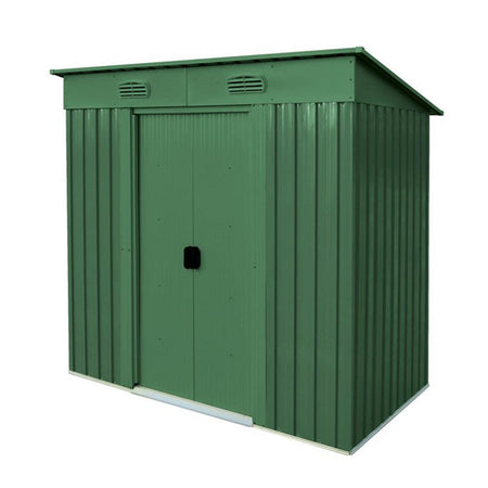 Ripostiglio in metallo verde  "Cottage" deposito da giardino e veranda capanno per attrezzi
