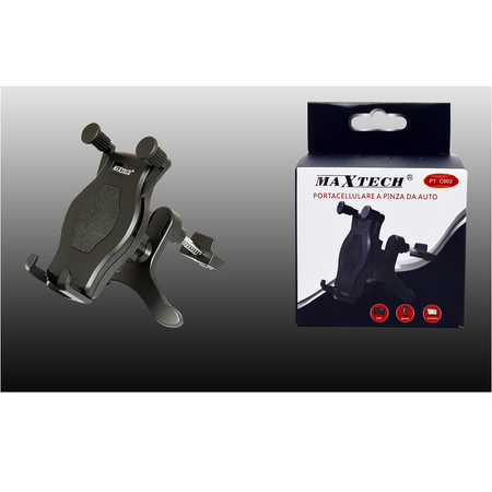 Portacellulare Da Auto A Pinza In Pvc Smartphone Tablet Navigatore Pt-c002