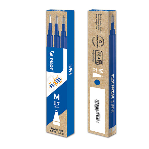 Set 3 Refill Sfera Frixionball 0.7Mm Blu Pilot