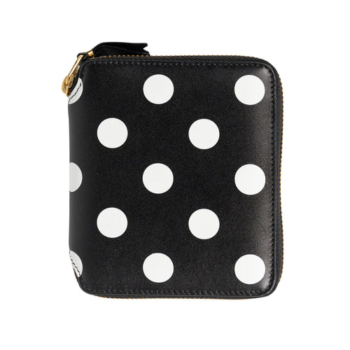 COMME DES GARCONS WALLET Polka Dot Wallet in Black da donna