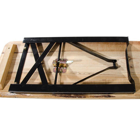 Set birreria in legno impregnato, tavolo e panche pieghevoli piedi in metallo, per sagre e festa della birra