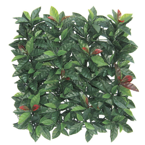 SIEPE ARTIFICIALE 1 X 1 PHOTINIA ROSSA DECORAZIONE PER BALCONI E GIARDINO ANTI UV