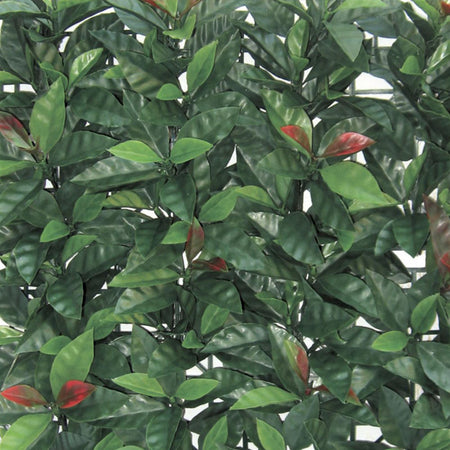 Siepe artificiale 3D Photinia rossa decorazione per balconi e giardino anti uv 1 x 1 Mt