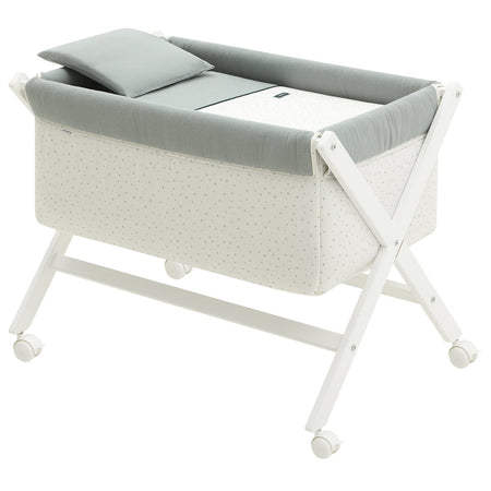 Culla X Di Legno Une Magia Verde/Bianco 55X87X74 Cm