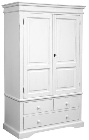 Biscottini Armadio Biscottini Country Legno Massello Tiglio Finitura Anticata 120x59x197 IT