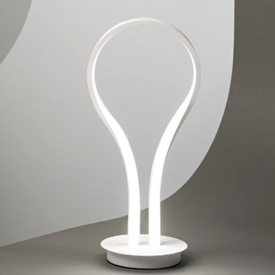 Abat-jour moderna alluminio Perenz BLOSSOM 6616 B LC LED lampada tavolo bianco