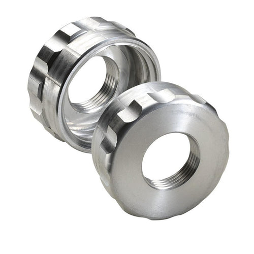 Adattatore in alluminio per cisterne 1000 lt 60 mm tipo cubo binz con filetto da 1