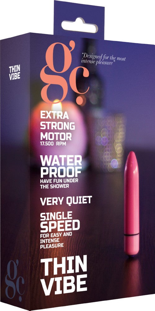 Mini vibratore classico donna Thin Vibe Bullet di GC