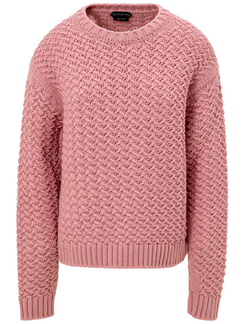 Tom Ford Pullover Intrecciato Rosa da donna