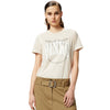 Pinko t-shirt donna pinko - start t-shirt jersey tinto old - beige da donna