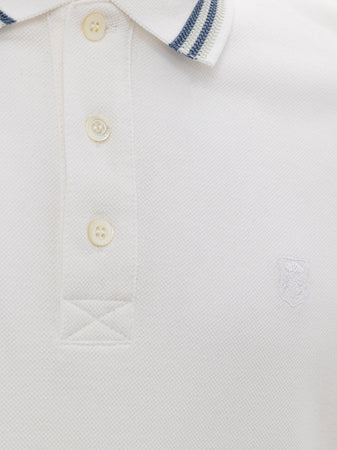 Corneliani Polo bianca manica corta da uomo