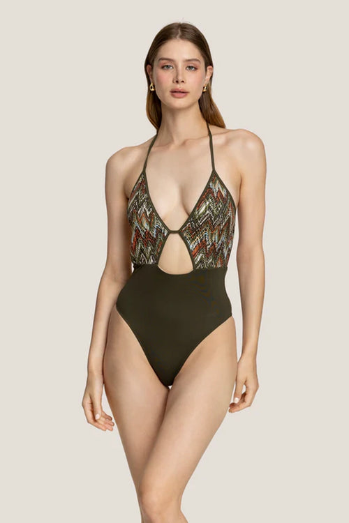4GIVENESS | Costume intero Geometrical Net