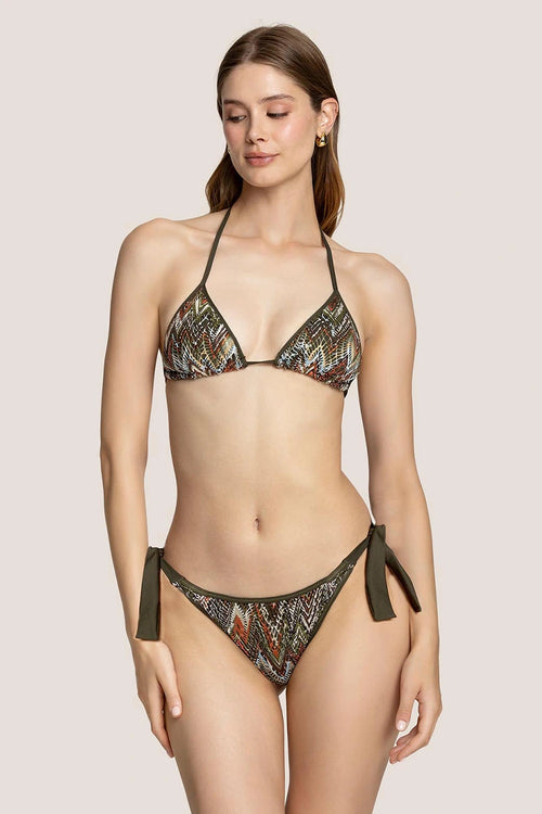 4GIVENESS | Bikini triangolo e slip Geometrical Net