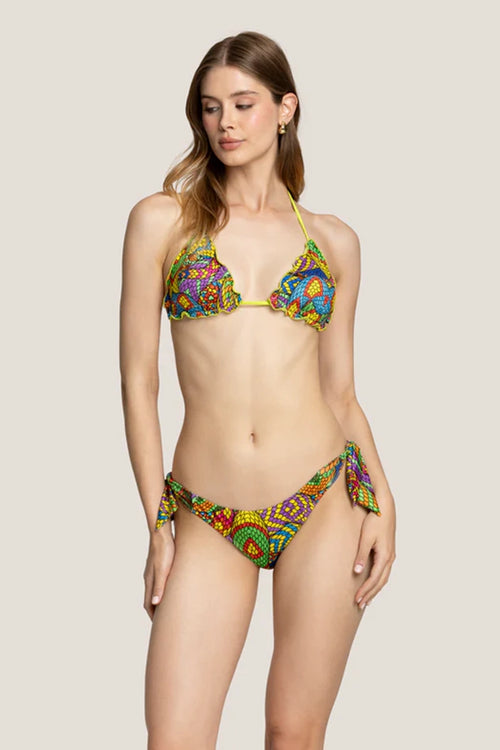 4GIVENESS | Bikini triangolo e slip Snake Skin