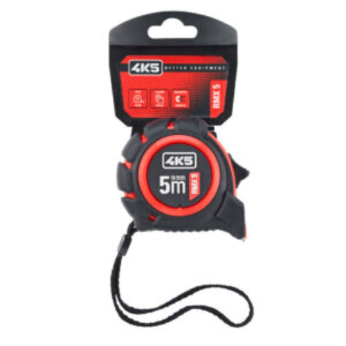 Metro a nastro avvolgibile stampato su entrambi i lati, con gancio finale magnetico - 5 mt - 19mm