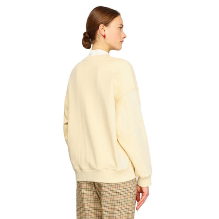 SEMICOUTURE felpe con cappuccio donna semicouture - rhianna - avorio da donna