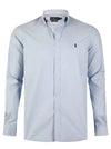 Ralph Lauren Camicia Uomo Button-down Tinta Unita Slim Fit Feather Weight Twill Camicia Polo Maniche Lunghe Pony Ricamato