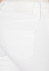 calvin klein jeans MID RISE SLIM ANKLE-WHITE da donna
